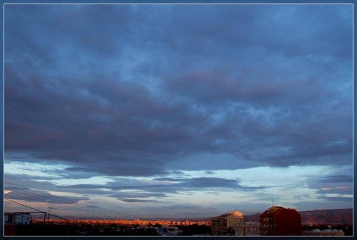 рассвет, из окна, castellon, spain, испания, горы, город, дома, viuga