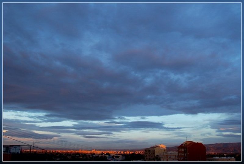 рассвет, из окна, castellon, spain, испания, горы, город, дома рассвет из окна IIphoto preview