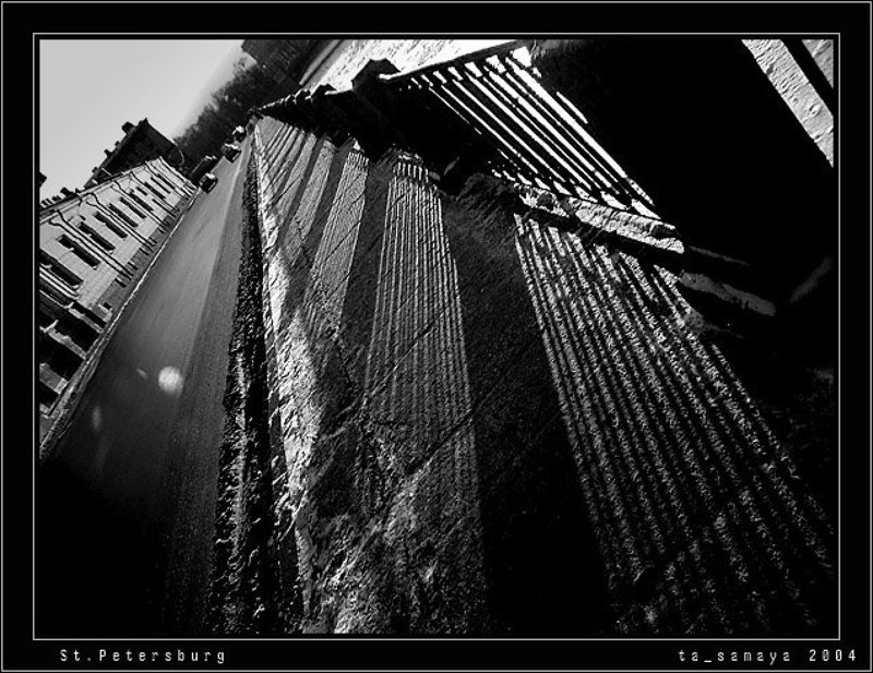 питер, ч/б, фонтанка Тени на Фонтанкеphoto preview