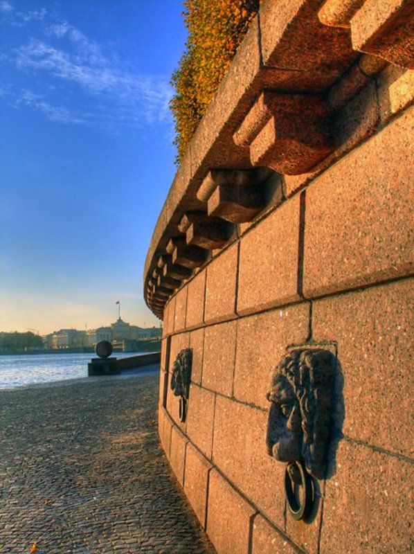 Петербург, утро, стрелка, ВО Воспоминание о теплых днях и ясном утреphoto preview