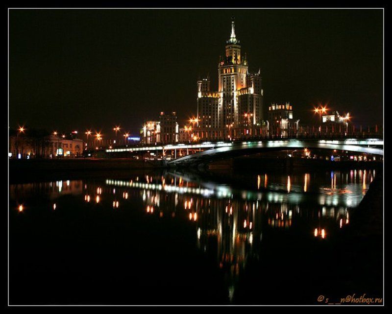 Ночная Москва Огни.photo preview
