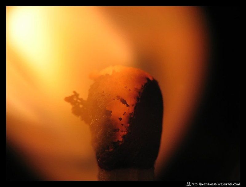 макро, спичка Зажигайphoto preview