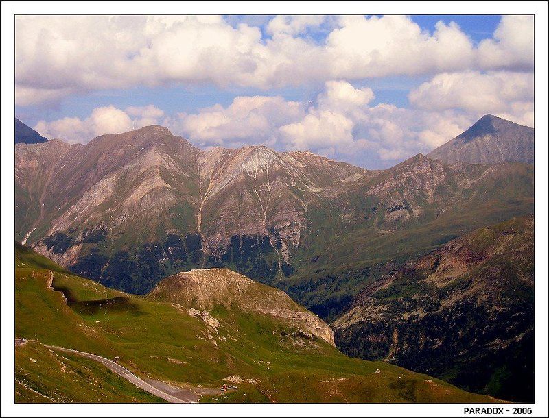 горы,облака,Австрия,Гросклокнер,альпинист,водопад Над горами в карауле облака ...photo preview