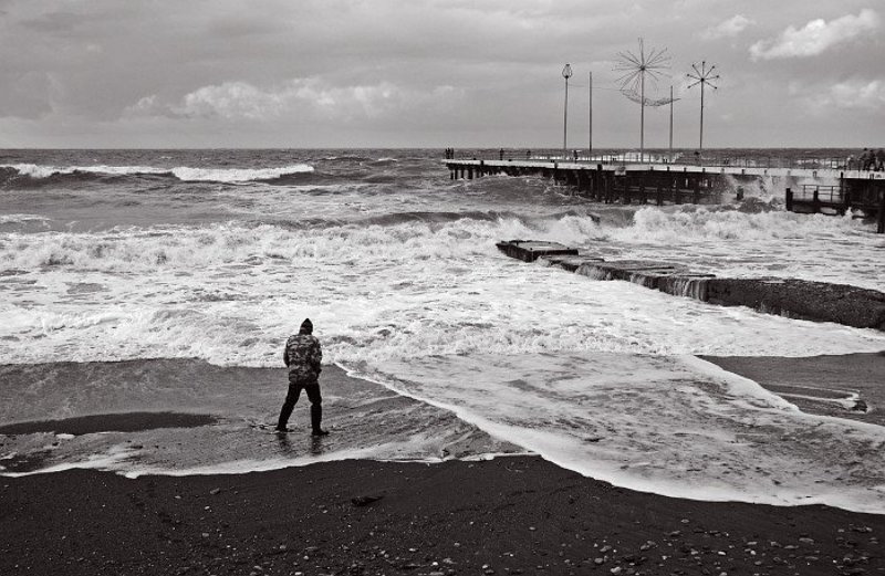 осень, море, шторм, не сезонphoto preview