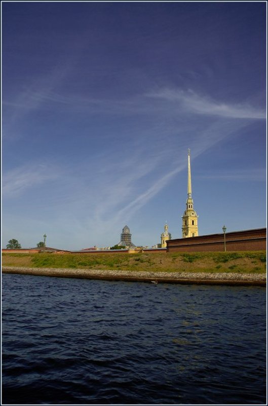 питер, набережная, вода, город, лодки ***photo preview