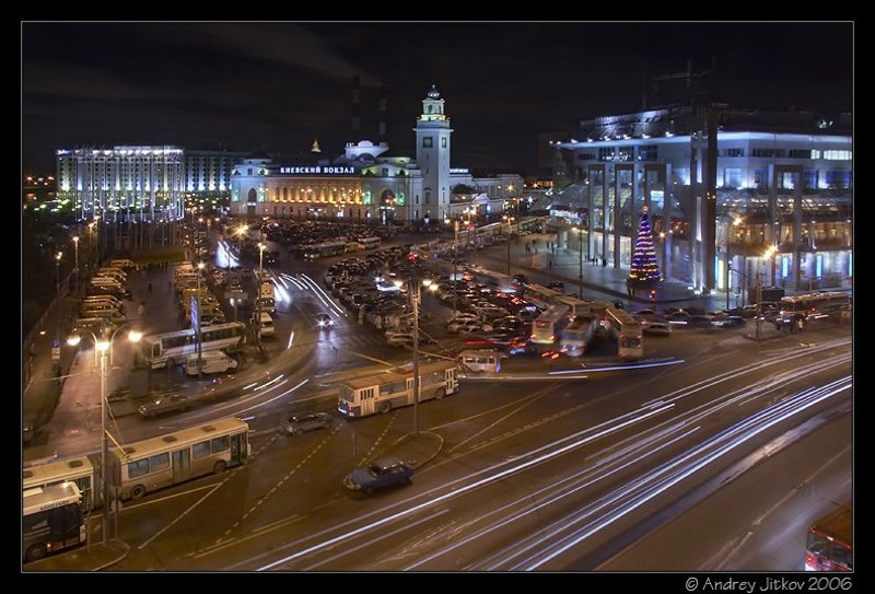 москва, ночь, площаль европы, photohunter Площадь Европыphoto preview