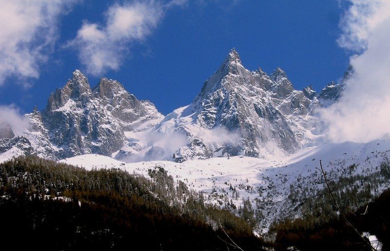 Взгляд на Монблан с высоты 1000 мphoto preview