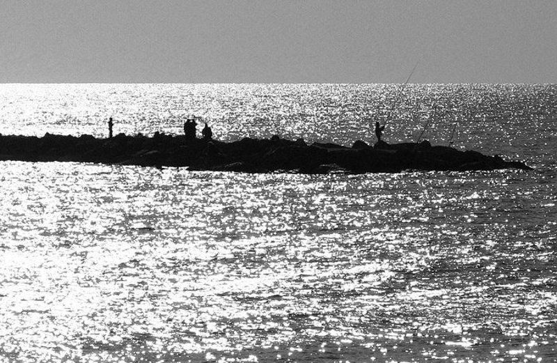 IgalSc, рыбалка, настроение, чб О рыбаках, море и золоте...photo preview