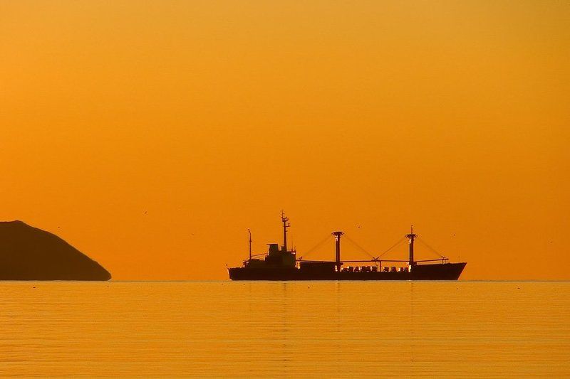 Магадан, Нагаево, закат Апельсиновый закатphoto preview