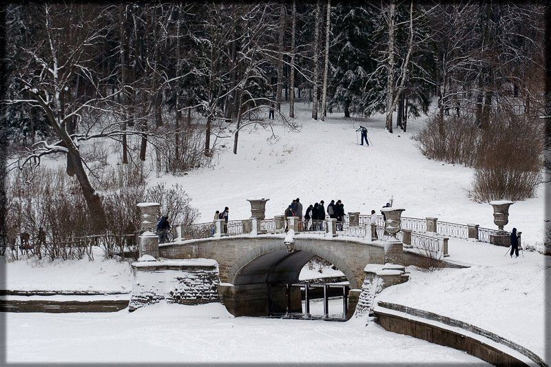 Павловск, парк, зима, мост Воскресенье!photo preview