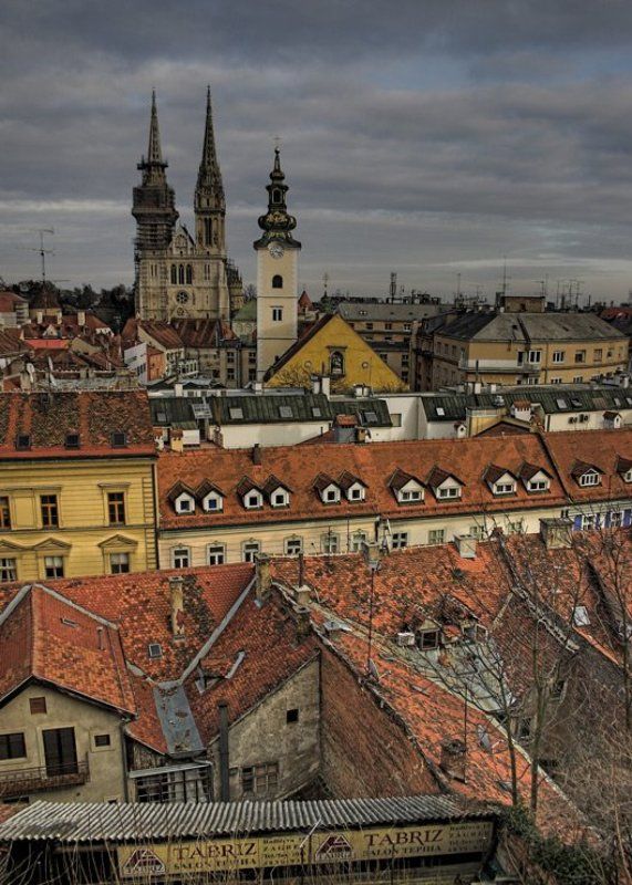 город, Загреб, путешествия Старый городphoto preview