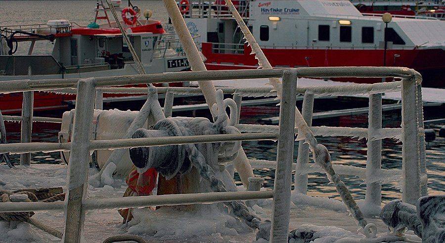 море,зима,лед,траулер, skurk