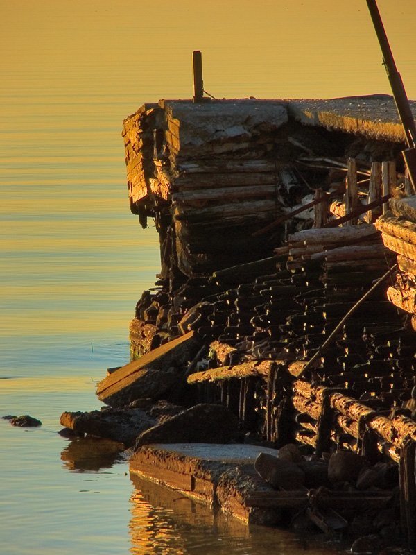 Причал, вечер, закат Вечер старого причалаphoto preview