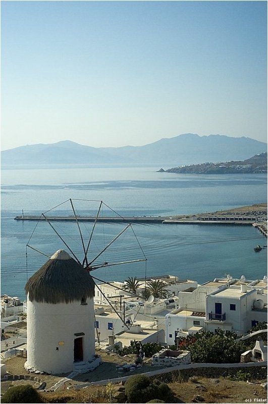 Миконос, Греция, мельницы, море, Киклады Миконосphoto preview