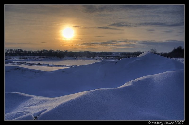 подмосковье, соколова пустынь, ока, река, лед, снег, зима, февраль, солнце, закат, пейзаж, photohunter Снежные барханыphoto preview