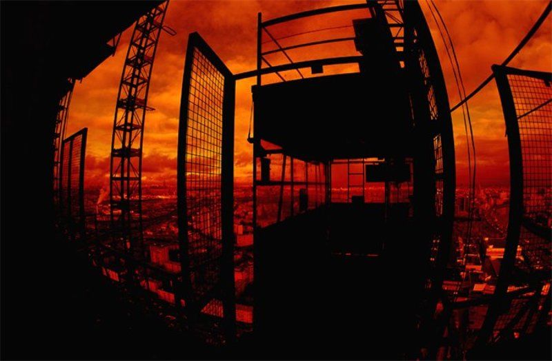 Стройка, силуэт Силуэты стройкиphoto preview