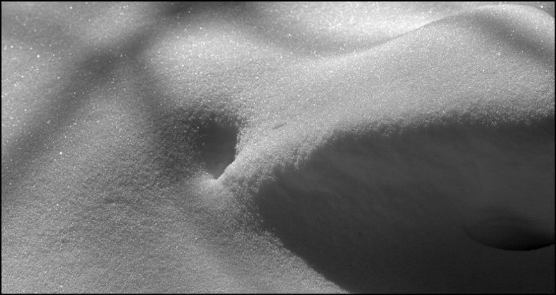 снег, замерз, кто-то Nude?photo preview