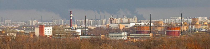 Панарама Москвы, вид из парка \