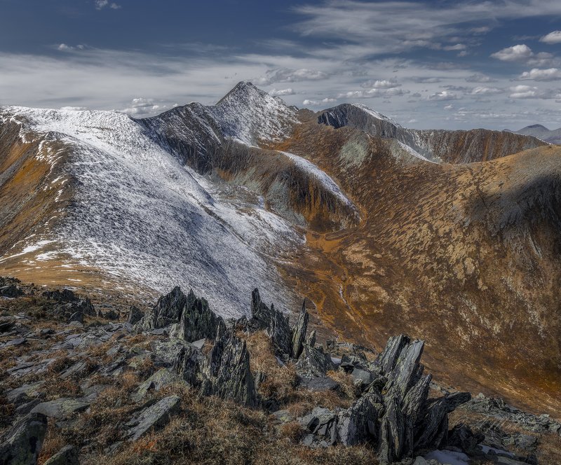 сибирь, хакасия, горная хакасия, саянский перевал, позарым, пейзаж Саянский перевалphoto preview