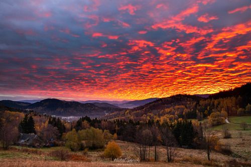 Sky is fire...
