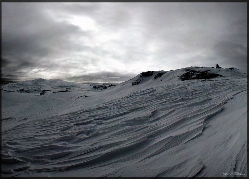 антарктика, снег, пасмурно. Тишина...photo preview