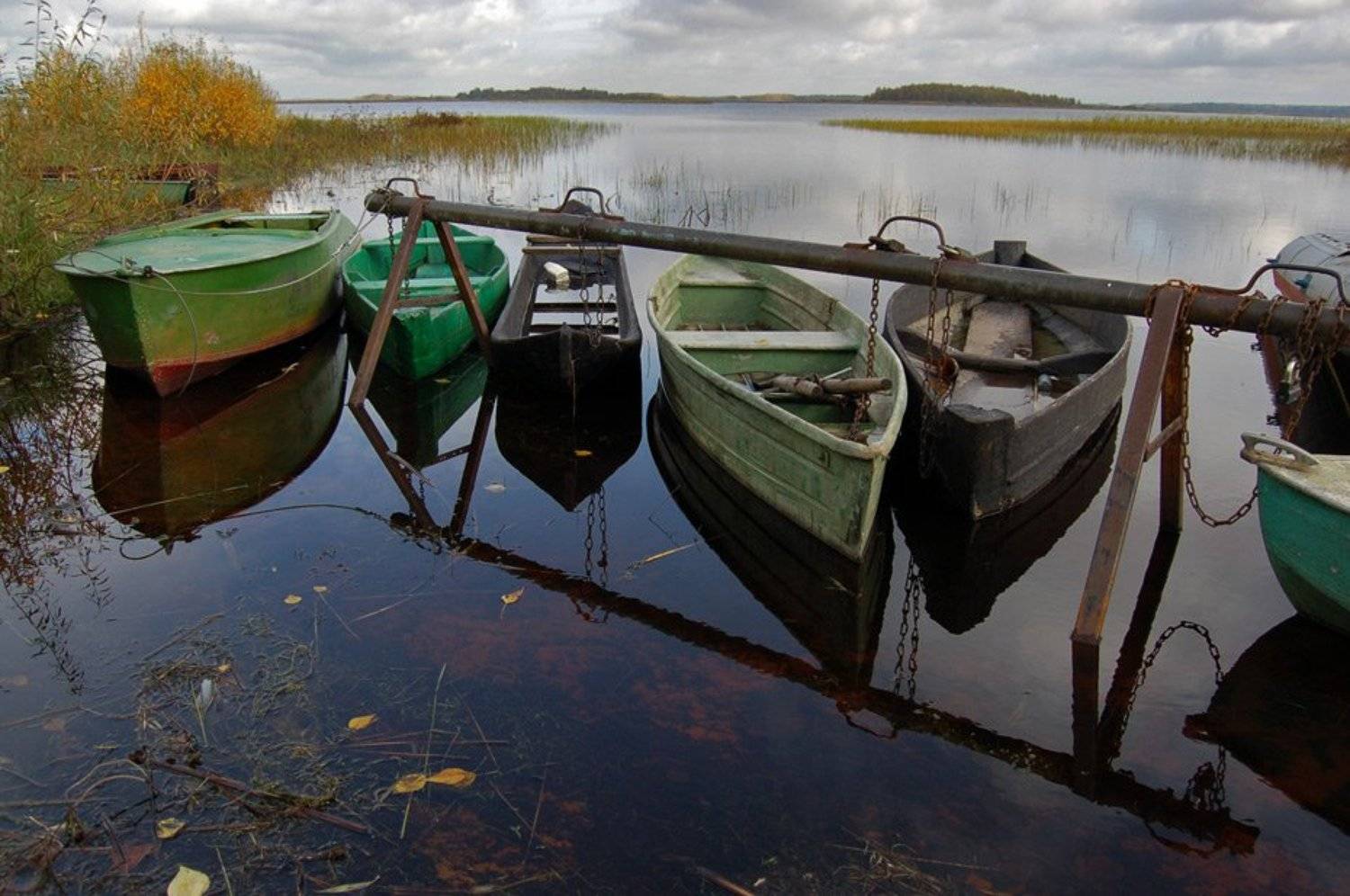 лодки, озеро, вода, sevat