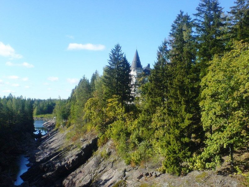 иматра,сентябрь.мост замокphoto preview