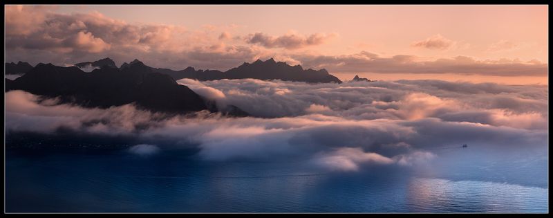 Норвегия Панорама Норвежского Фьордаphoto preview