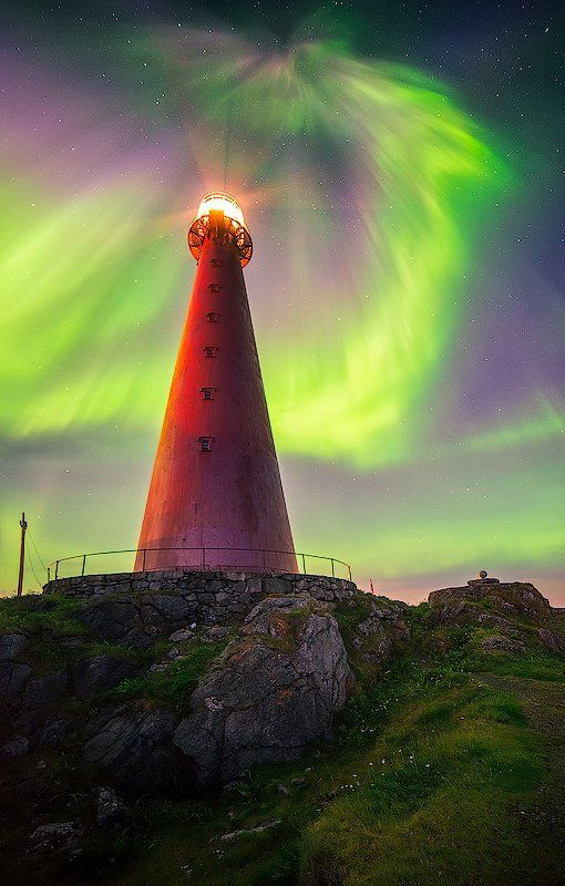 andenes, aurora, borelis, northernlight, norway Северный маякphoto preview