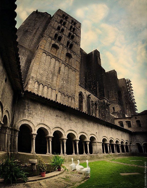 испания, готика, храм, молитва, гуси, три гуся, на утреннюю молитвуphoto preview