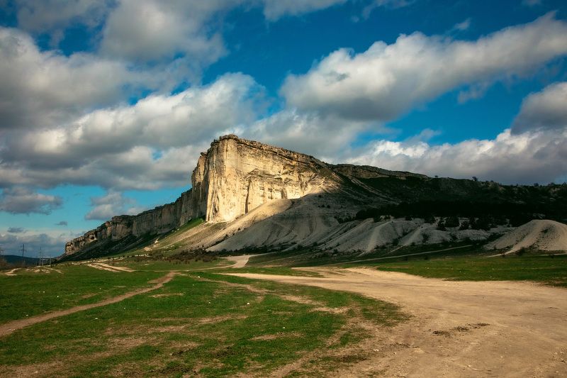 пейзаж, природа, солнце, день, горы, крым Белая скалаphoto preview