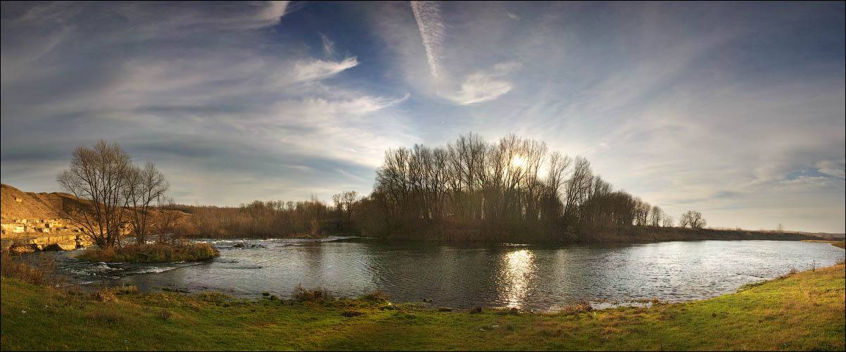 пейзаж, река, лебедянь, курапово, россия, липецк, 2008, зима, декабрь, Алексей Строганов