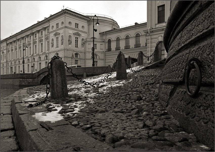 Зимняя петербургская гранитная.... Автор: Kirill Shapovalov петербург, эрмитаж, зима, Kirill Shapovalov