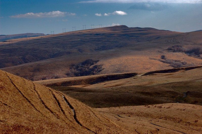 кисловодск, большое седло, джинальский хребет, облачно Джинальский хребетphoto preview