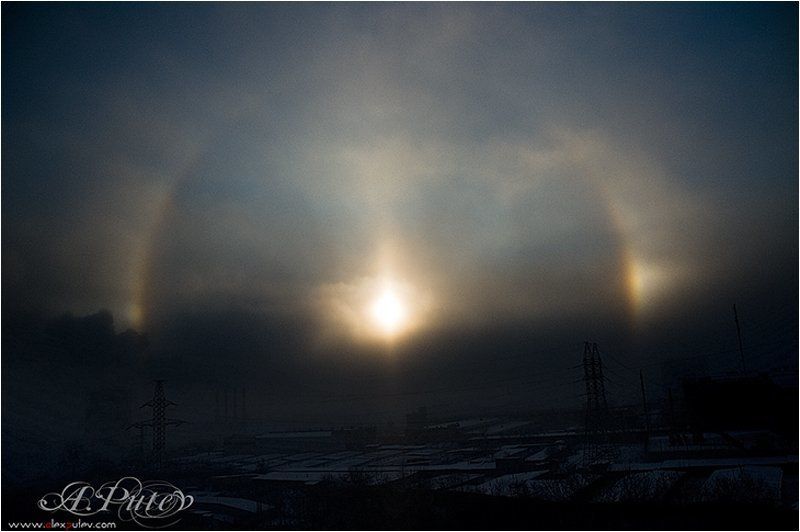 тушино,солнце,мороз,зима,москва,гало,halo,зима,оптическое явление Зимняя радугаphoto preview