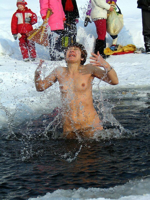 зима, холод, моржи Леденящее удовольствиеphoto preview