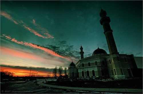 Geometrical sunset