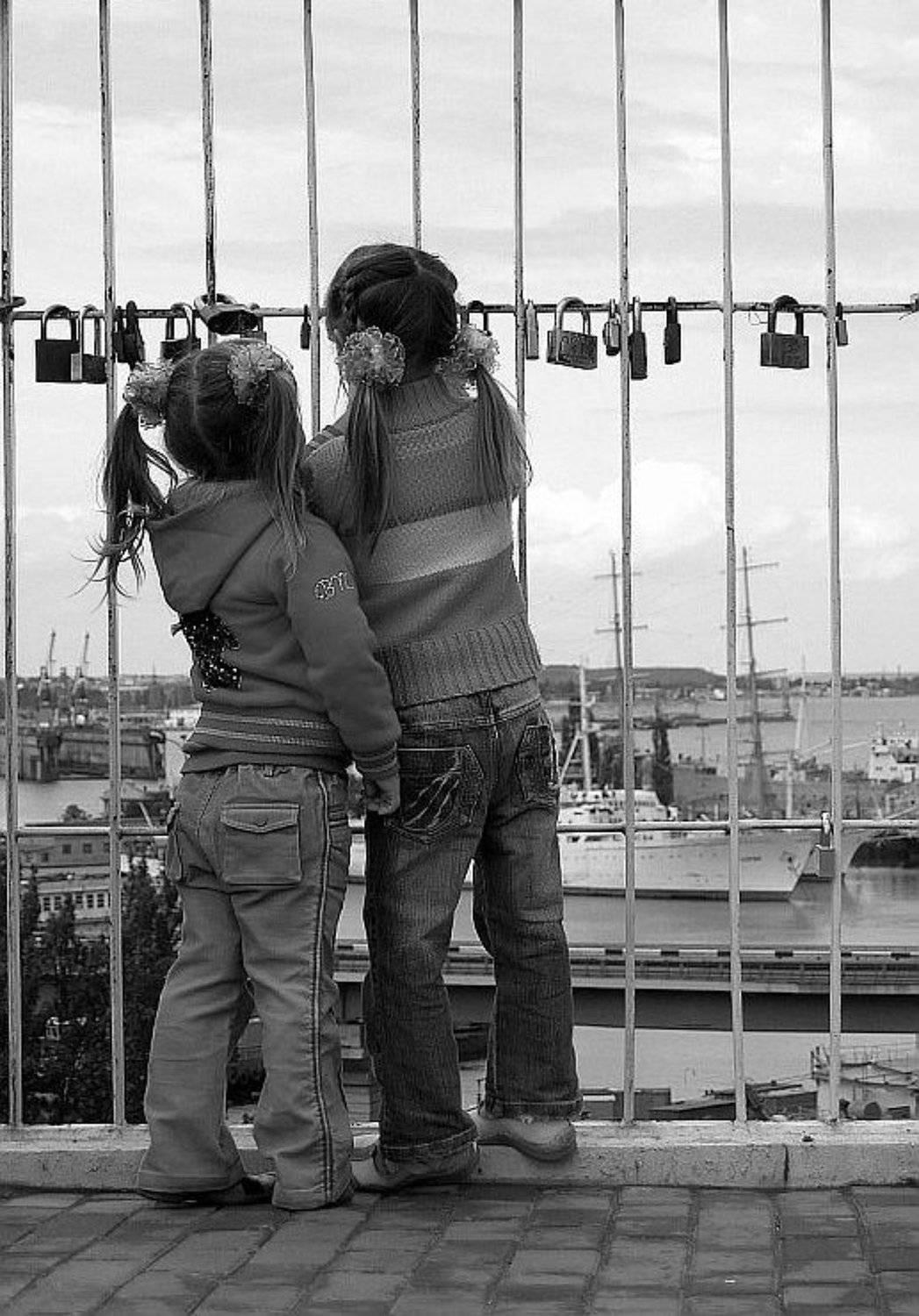 дети, замочки, мост, порт, одесса, Petlya