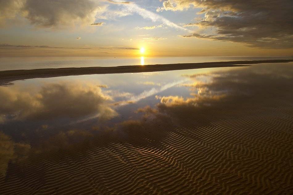 север, природа, обская губа,закат,отлив, Danil Husainov