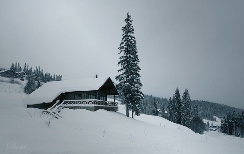 в белой тишине,  белый сон, швеция, воспоминания, оре, дом, зима, снег, минимализм, непогода В белой тишинеphoto preview