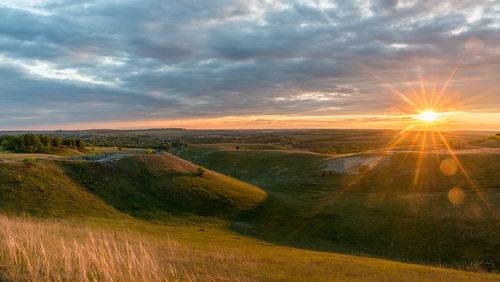 Spring sunset