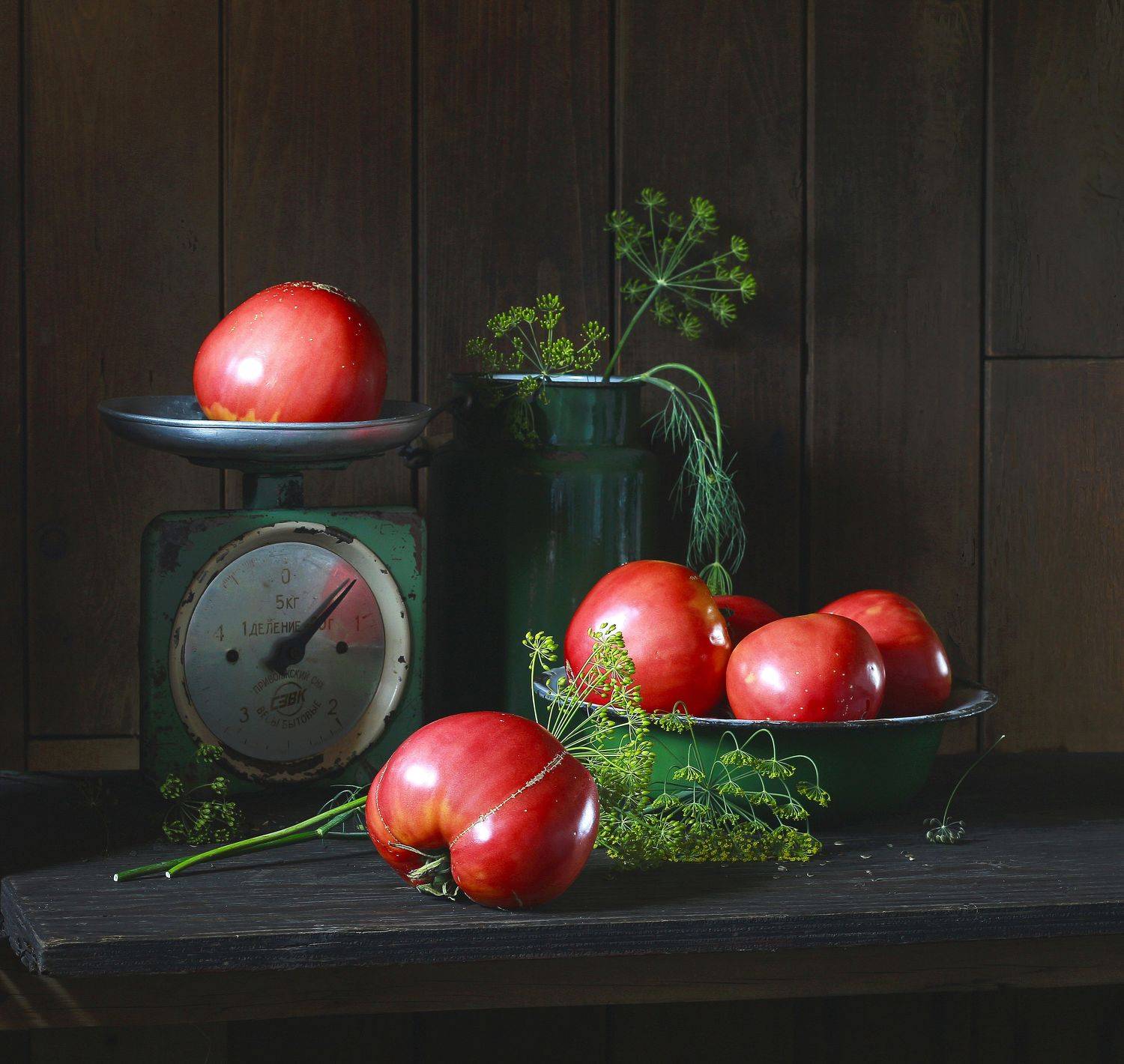 натюрморт, фотонатюрморт, лето, осень, помидоры, овощи, укроп, наталья казанцева, Наталья Казанцева