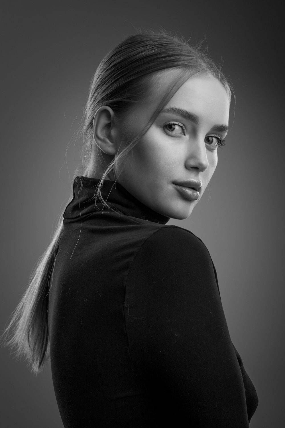 Алеся. Автор: Евгений Дёгтев девушка, портрет, чб,студия, Евгений Дёгтев