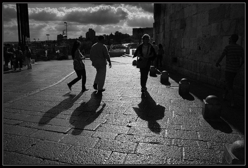 иерусалим, яфские, ворота, камень, мостовая, облака, тени, израиль, город Яфские ворота.photo preview