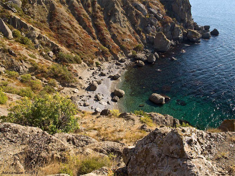 крым, море, камни Бухта Гравийнаяphoto preview