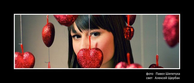 модель, праздник, сердца \