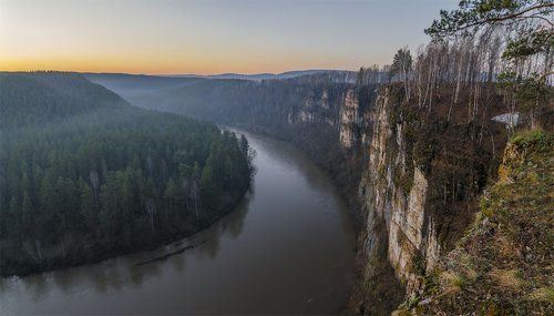 Река Ай, большие притёсы.