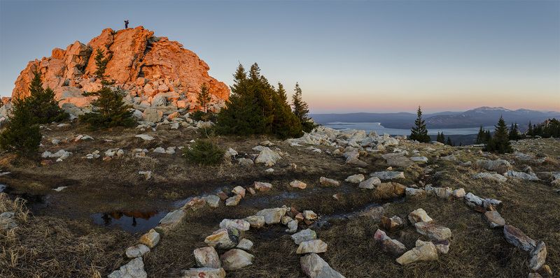 Весна, Горы, Закат, Зюраткуль, Панорама, Пейзаж, Природа, Путешествие, Туризм, Урал, Южный урал На пупке.photo preview