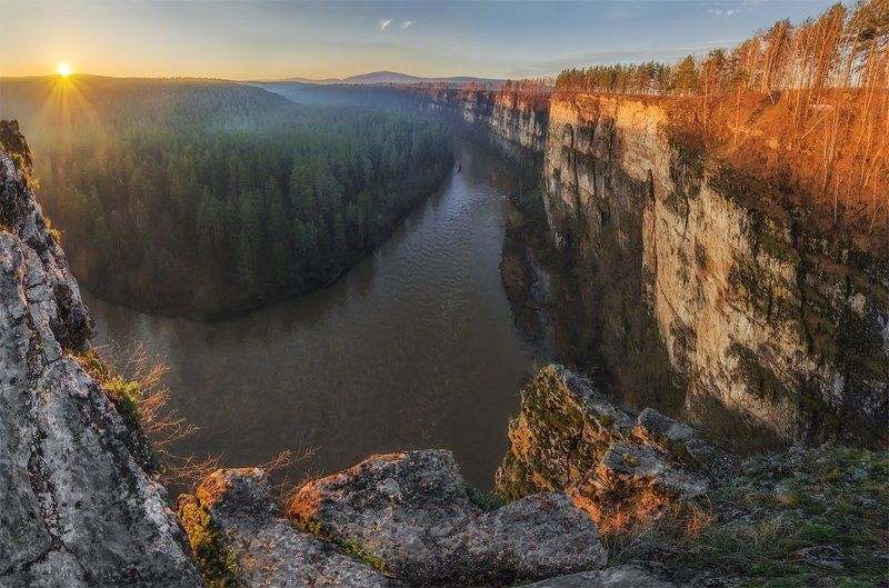 Восход, Лето, Пейзаж, Природа, Путешествие, Рассвет, Река, Туризм, Урал, Утро, Южный урал Айphoto preview