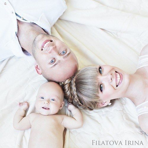 cheerful family